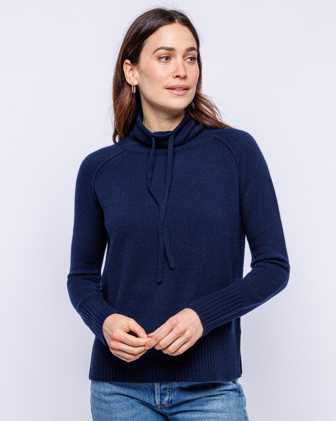 Cashmere Drawstring Funnel