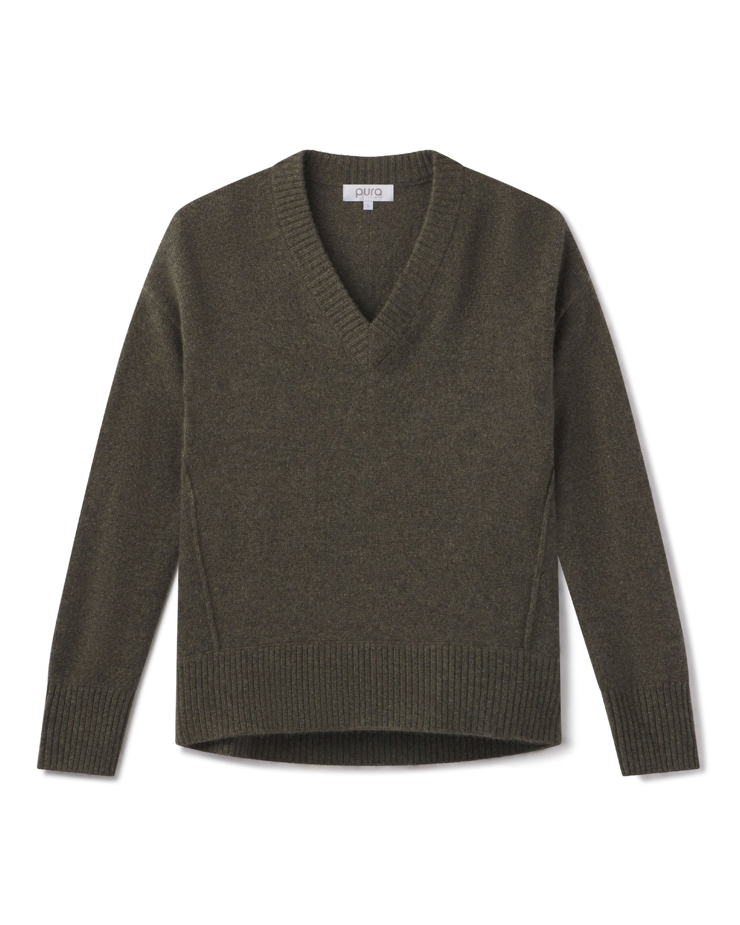 Cashmere Forward Seam V-Neck