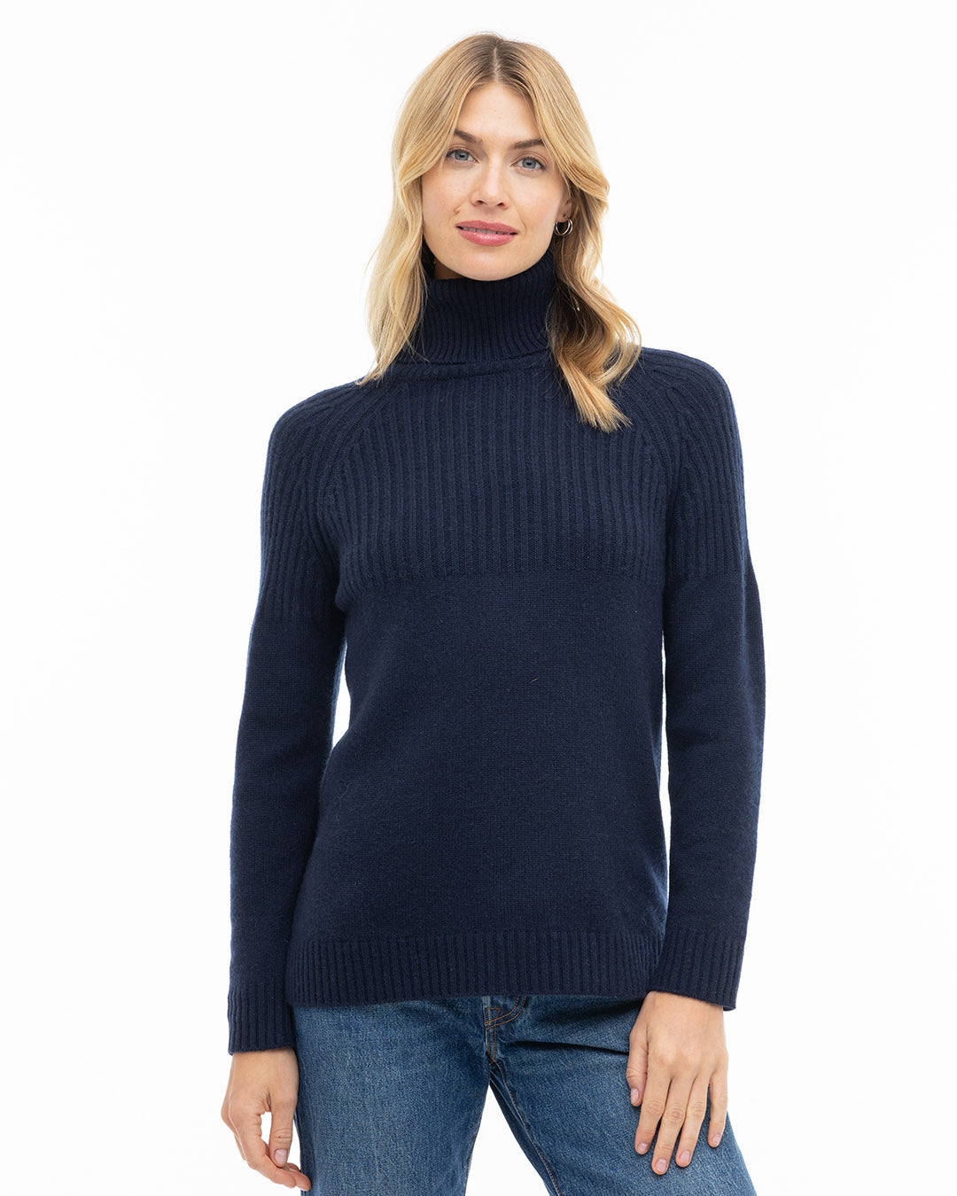 Half Ribbed Turtleneck