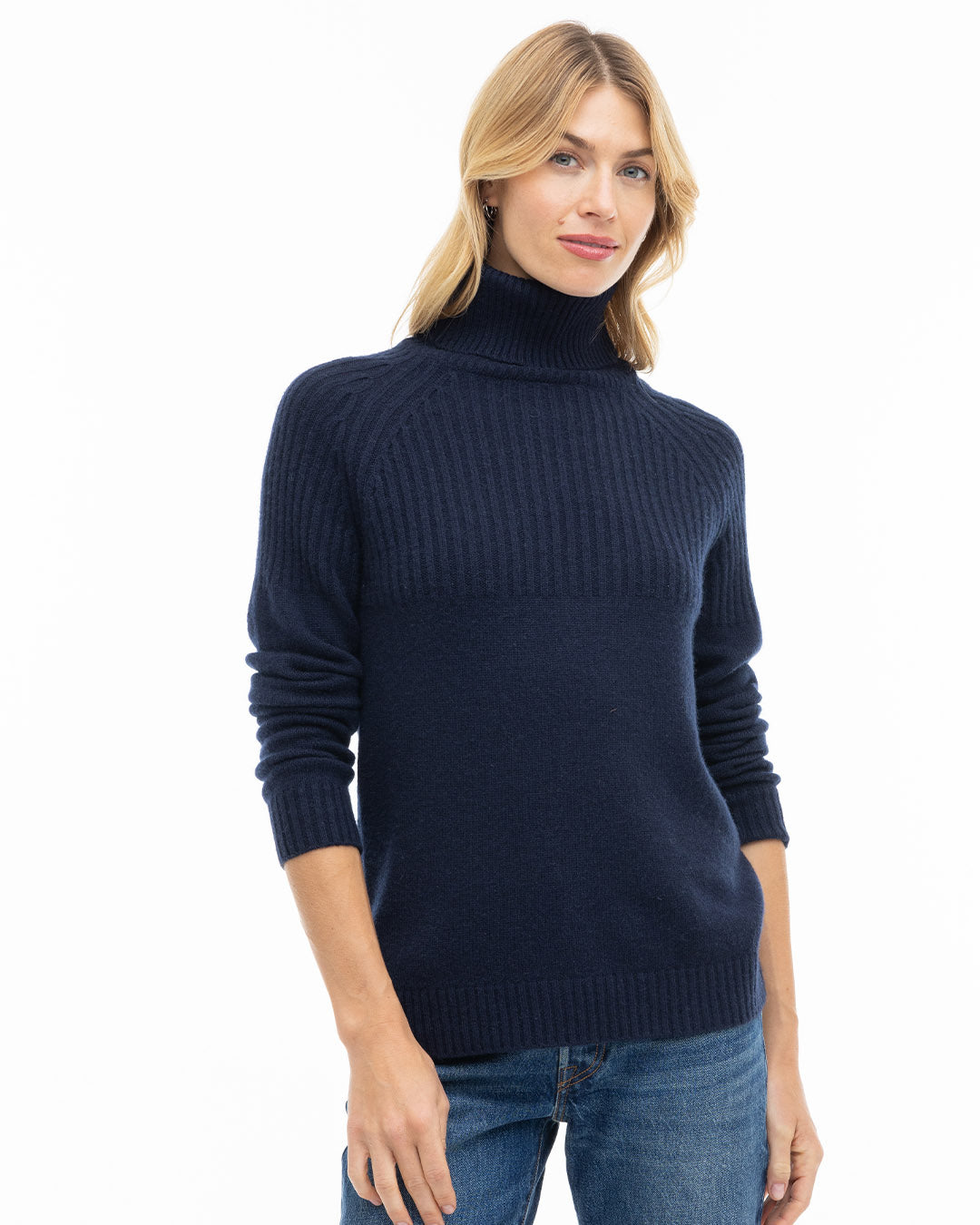 Half Ribbed Turtleneck