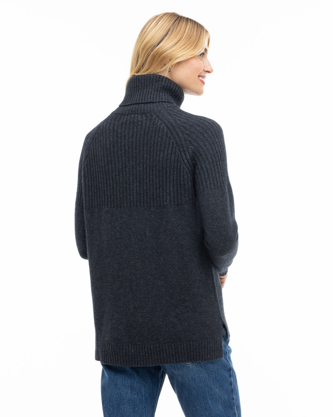 Half Ribbed Turtleneck