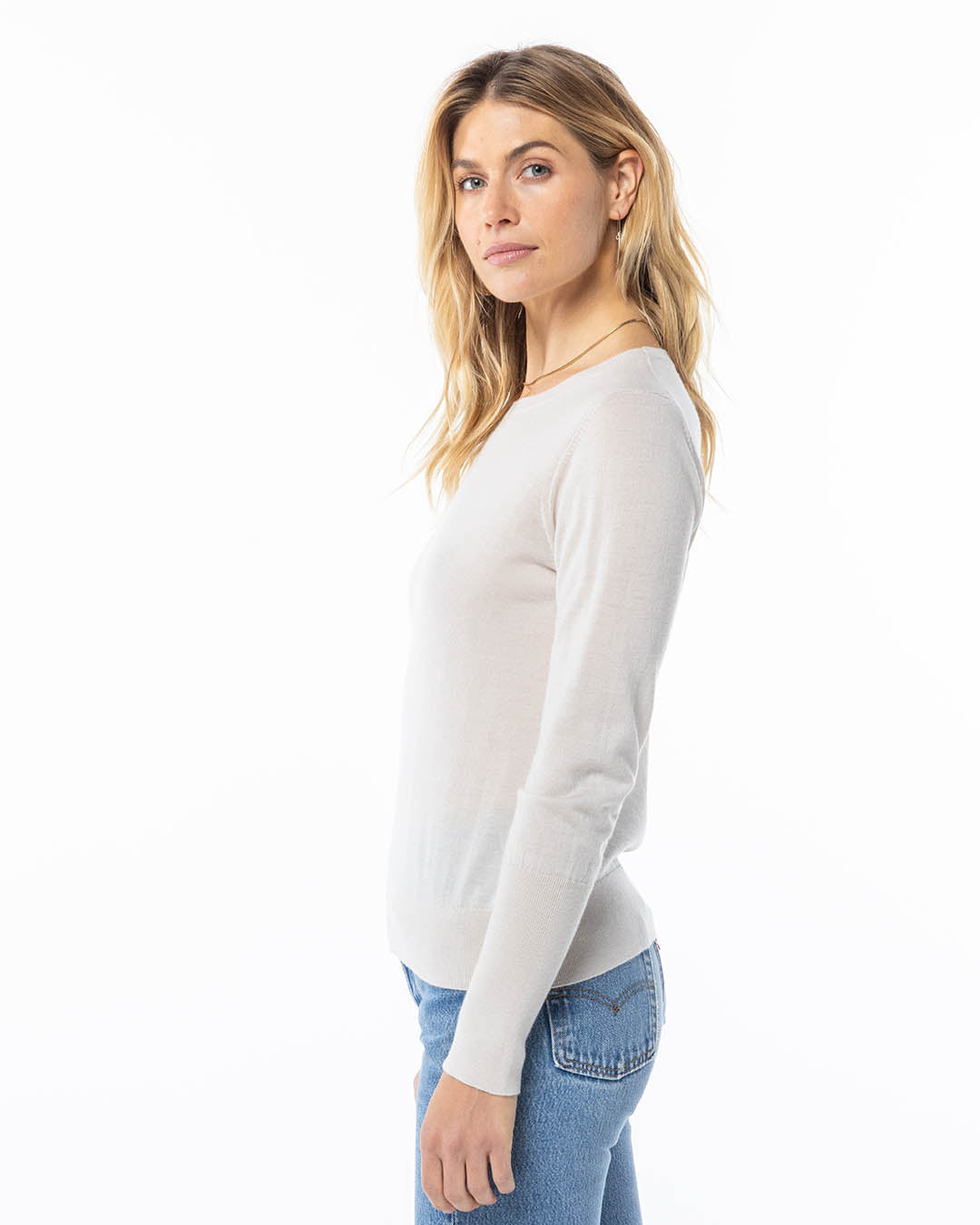 Worsted Cashmere Long Sleeve Tee